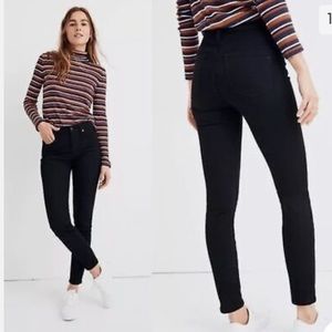 Madewell 9” High-Rise Skinny Black Jeans